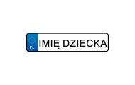 Vairuotojo pažymėjimo numeriai Vaiko vardo lipdukas