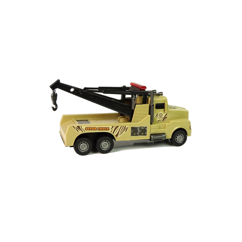 Auto Tow Truck Roadside Assistance 1:10 Rope Brown
