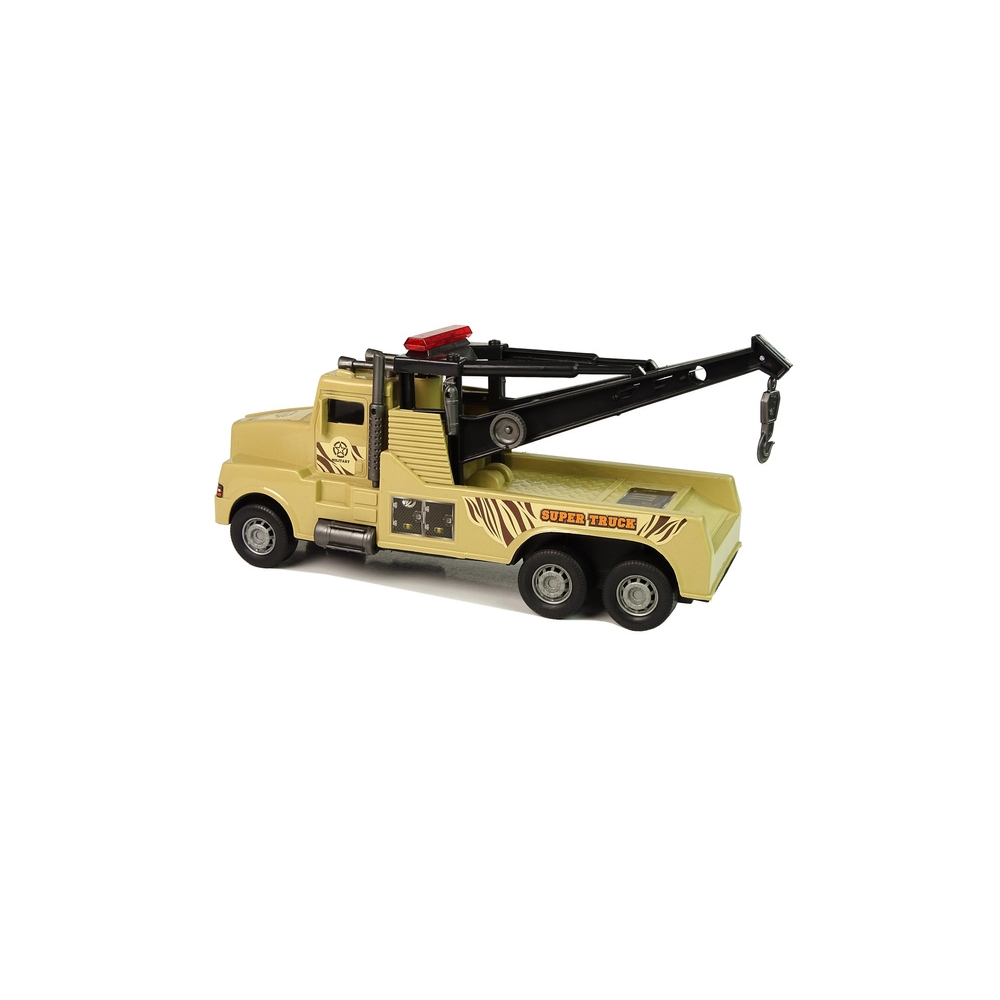 Auto Tow Truck Roadside Assistance 1:10 Rope Brown