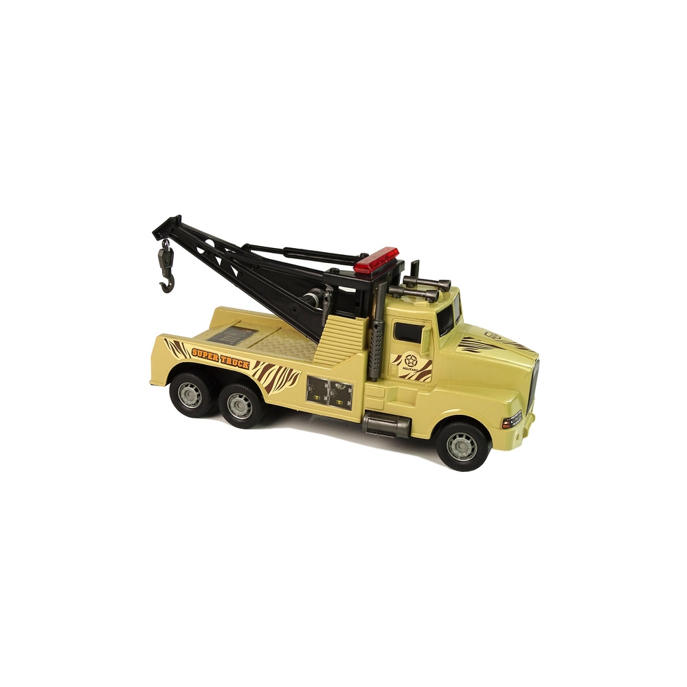 Auto Tow Truck Roadside Assistance 1:10 Rope Brown