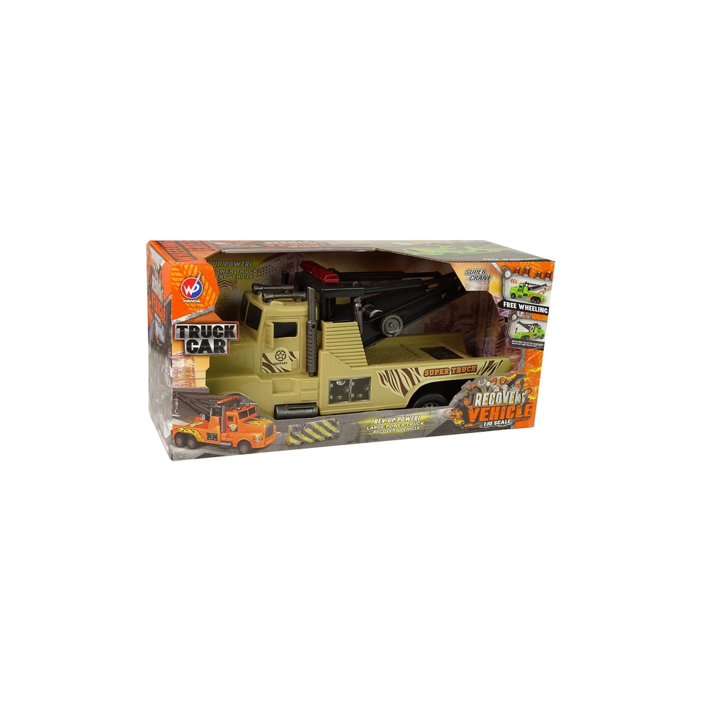 Auto Tow Truck Roadside Assistance 1:10 Rope Brown