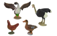 Farm Animal Figurine Set Farmer Birds