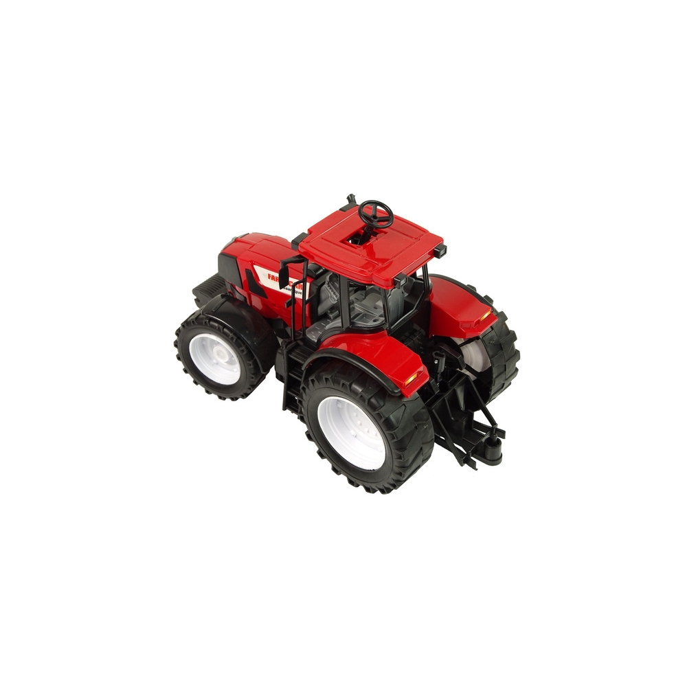 Traktorius su geltona priekaba 50 cm-Žaislai, Auto ir transporto žaislai, Traktoriai-e-vaikas