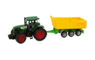 Traktorius su geltona priekaba 50 cm-Žaislai, Auto ir transporto žaislai, Traktoriai-e-vaikas