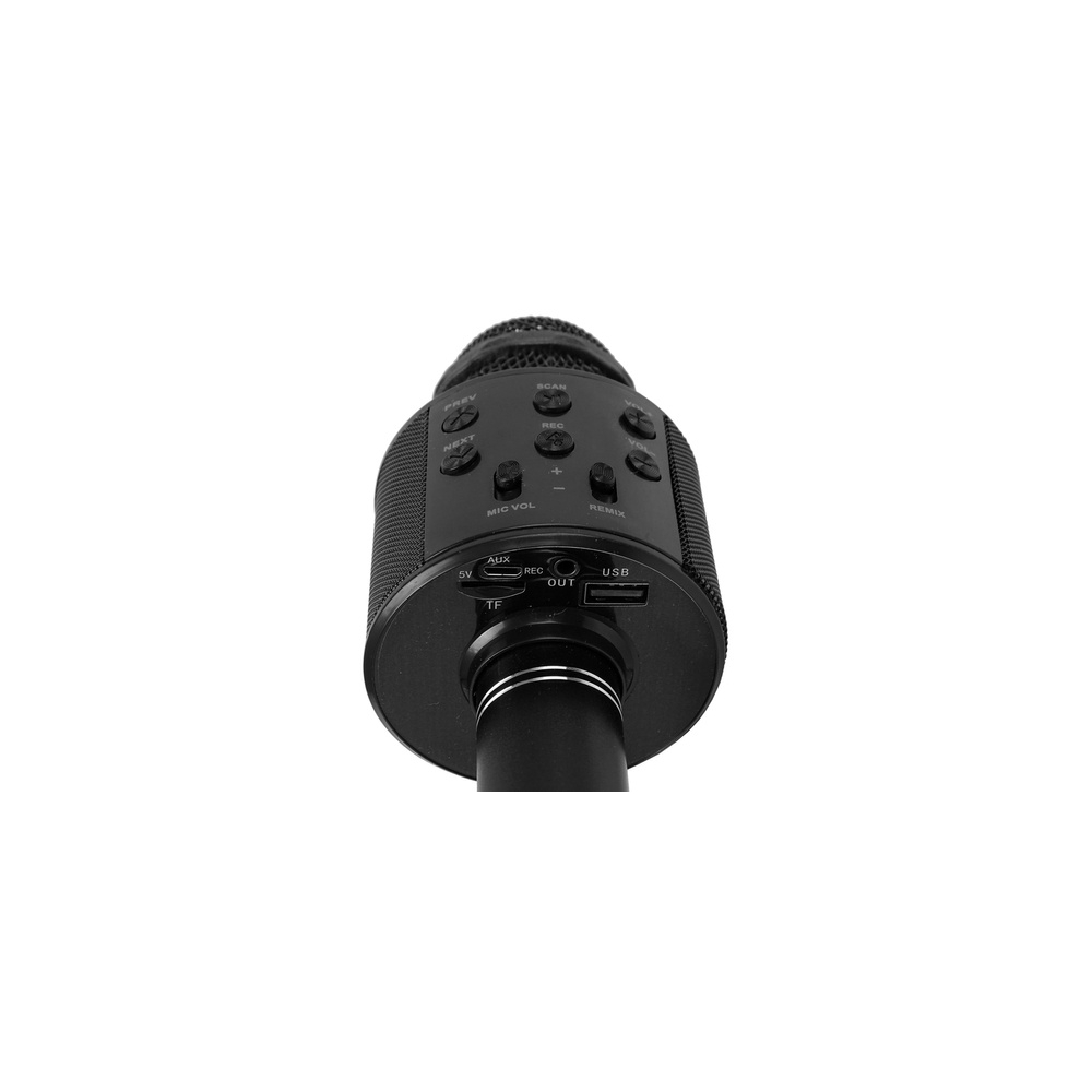 Mikrofon Bezprzewodowy USB Głośnik Nagrywanie Karaoke Model WS-858 Czarny