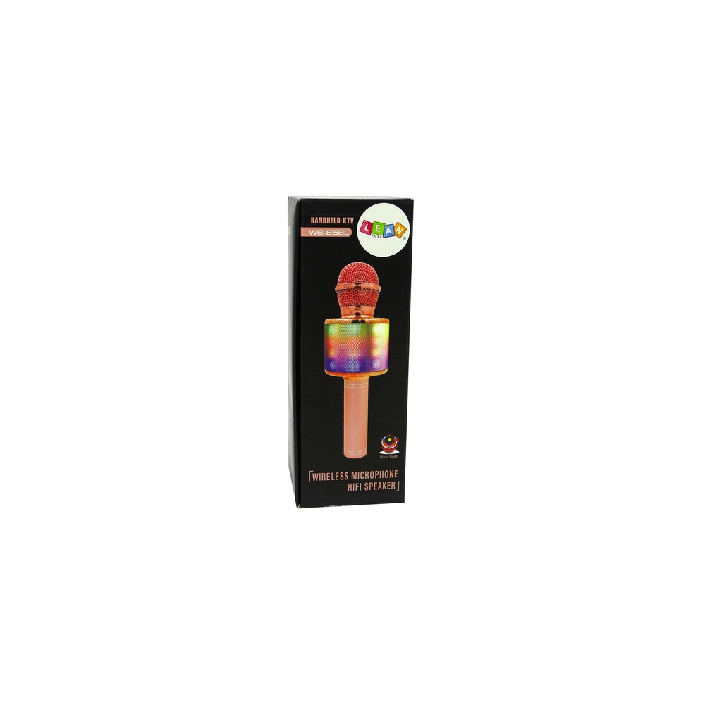 Mikrofon Bezprzewodowy USB Głośnik Nagrywanie Karaoke Model WS-858 Czarny
