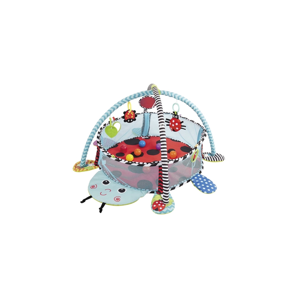 Mokomasis kilimėlis Ladybird playpen kamuoliukai kūdikiui
