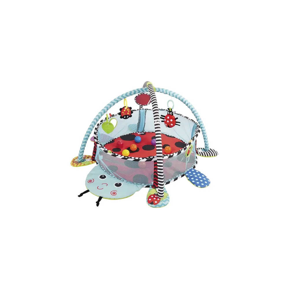 Mokomasis kilimėlis Ladybird playpen kamuoliukai kūdikiui
