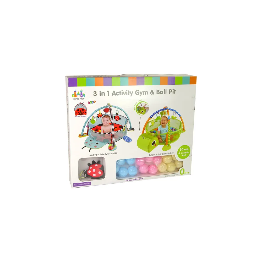 Mokomasis kilimėlis Ladybird playpen kamuoliukai kūdikiui