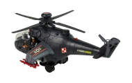 Helikopter Ogromne Skrzydła Światła Czarny Dźwięk Obraca Się