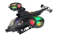 Helikopter Wojskowy Ogromne Skrzydła Światła Dźwięk Obraca Się