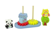 Wooden Animals Sorter Owl Panda Gears