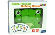 Creative Spatial Wooden Bricks 3D Frog Puzzle