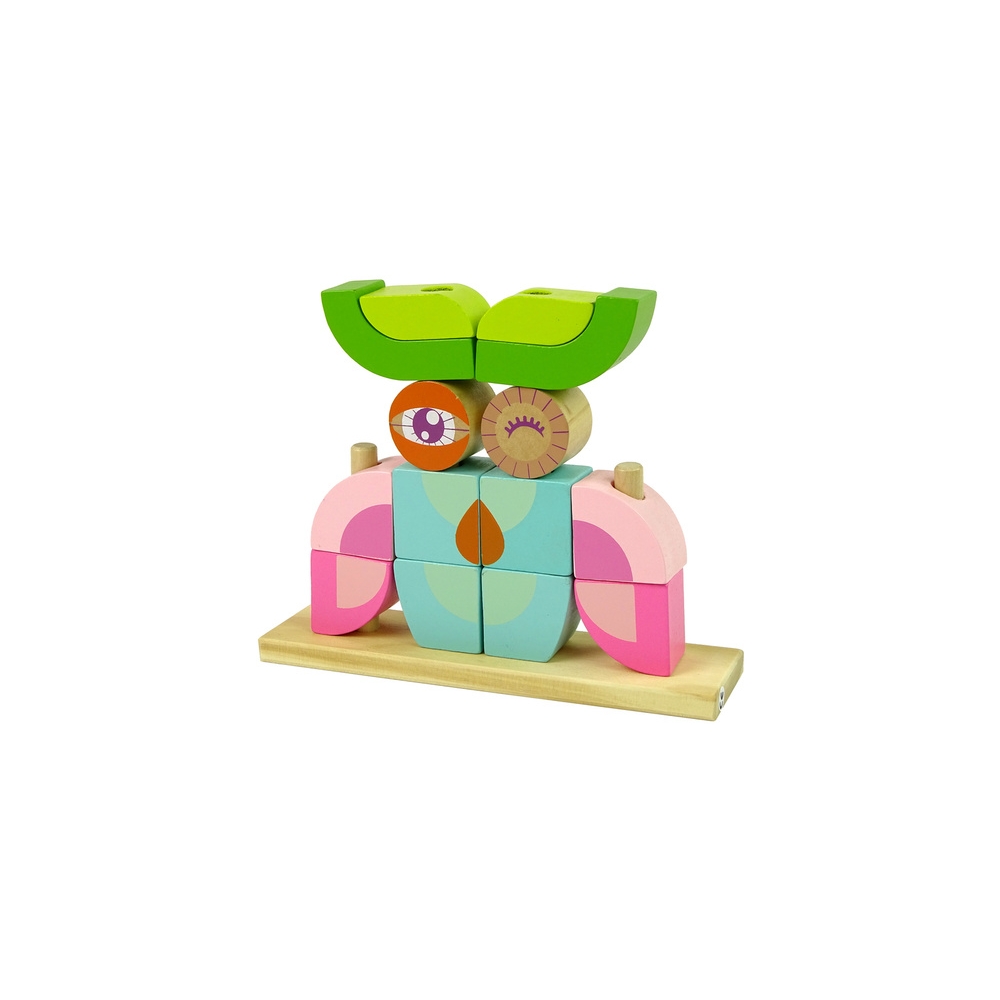 Kūrybinė 3D medinė erdvinė dėlionė Owl