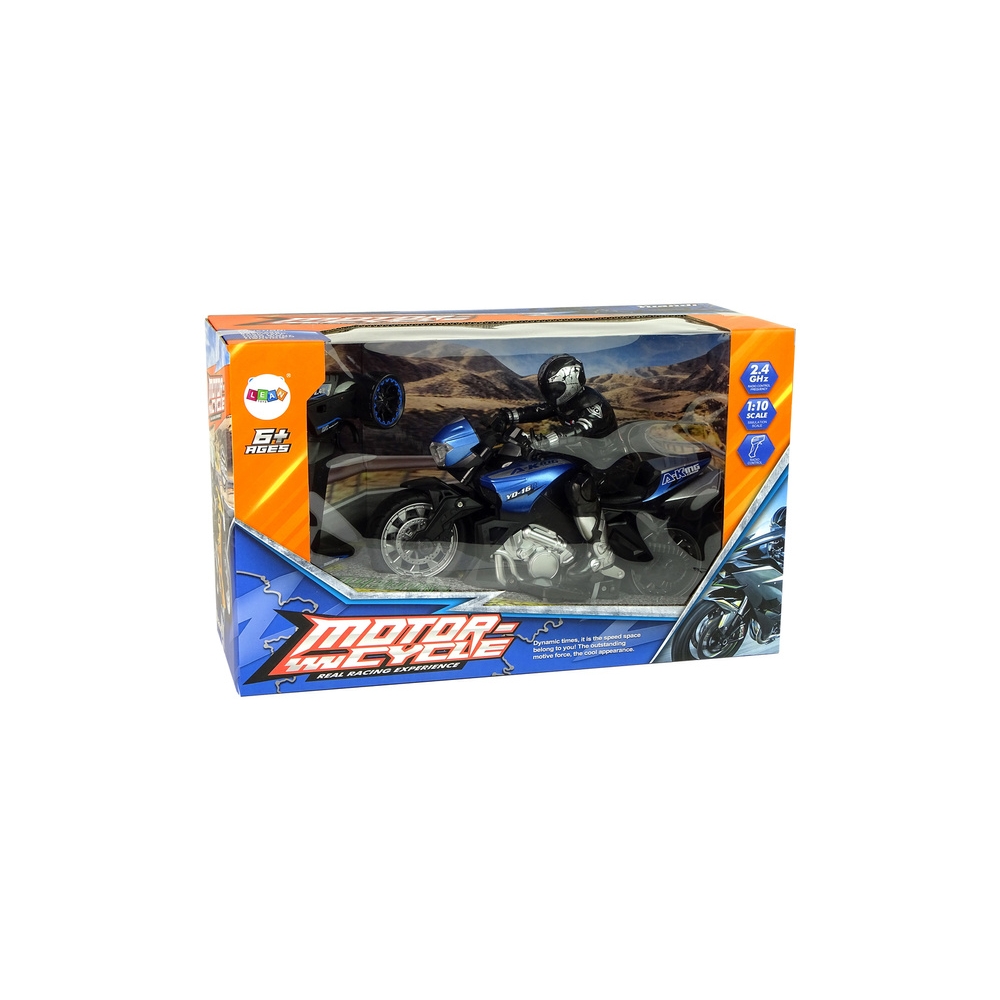 Motor Sportowy R/C 2.4G Zasięg 35 m 1:10 Niebieski
