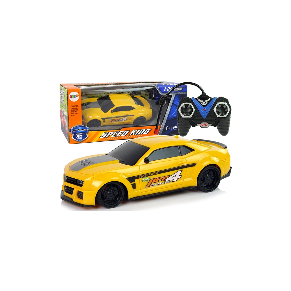 Nuotoliniu būdu valdomas sportinis automobilis 1:24 Racing Tinted Windows, Yellow