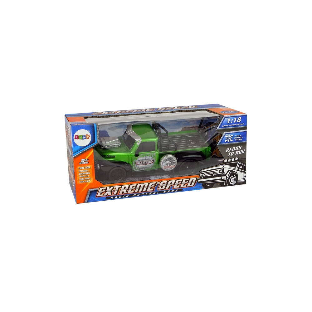 Auto Zdalnie Sterowane 1:18 Zielone Pick-up