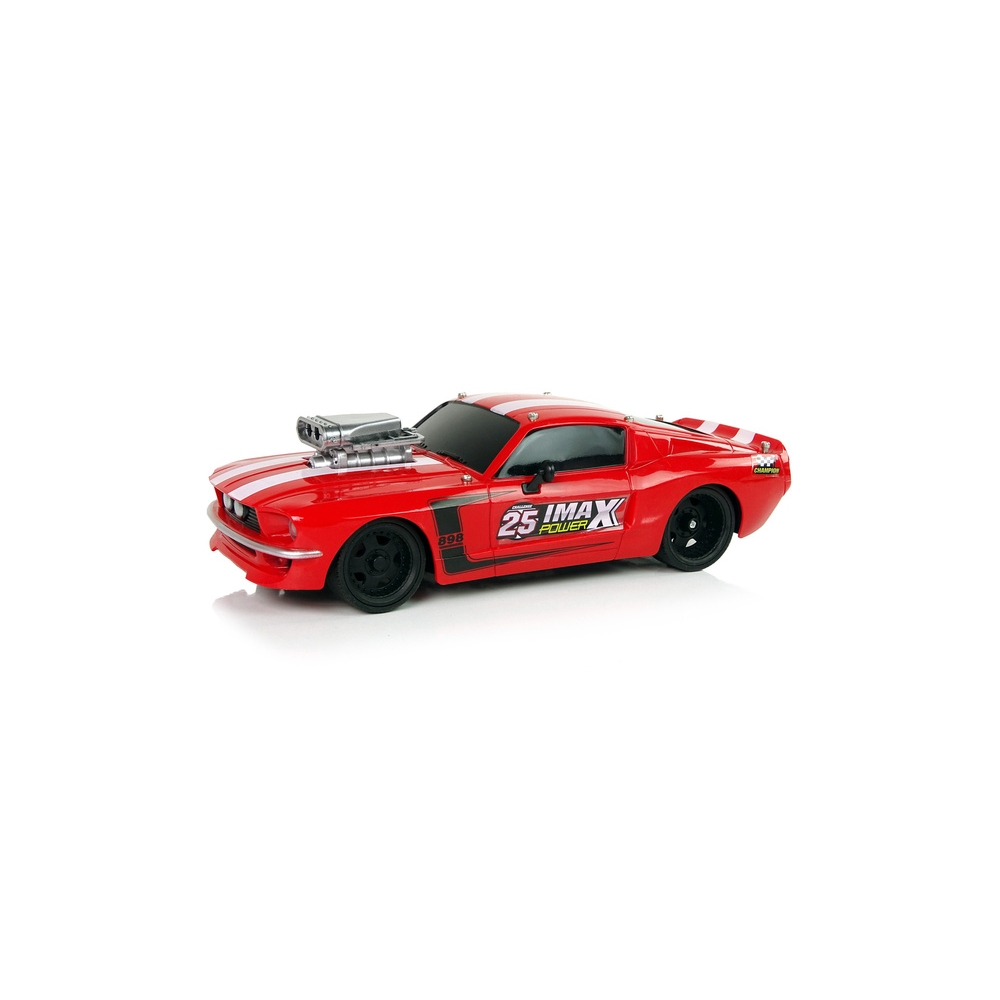 Sportinis automobilis R/C 1:16 Raudona/Balta-Žaislai, Auto ir transporto žaislai, Valdomos radijo bangomis-e-vaikas