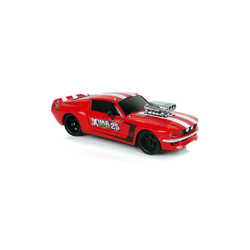 Sportinis automobilis R/C 1:16 Raudona/Balta-Žaislai, Auto ir transporto žaislai, Valdomos radijo bangomis-e-vaikas