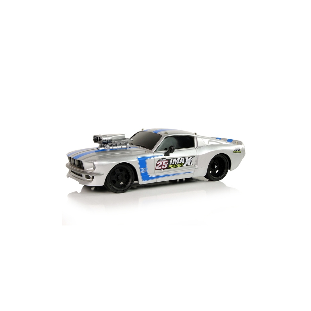 Auto Sportowe R/C 1:16 Srebrne Niebieskie Pasy Pilot