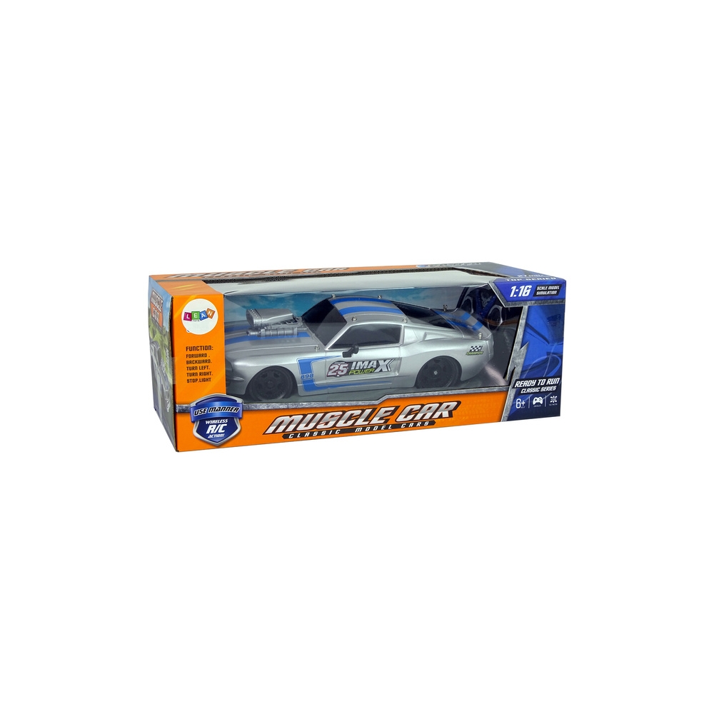 Auto Sportowe R/C 1:16 Srebrne Niebieskie Pasy Pilot