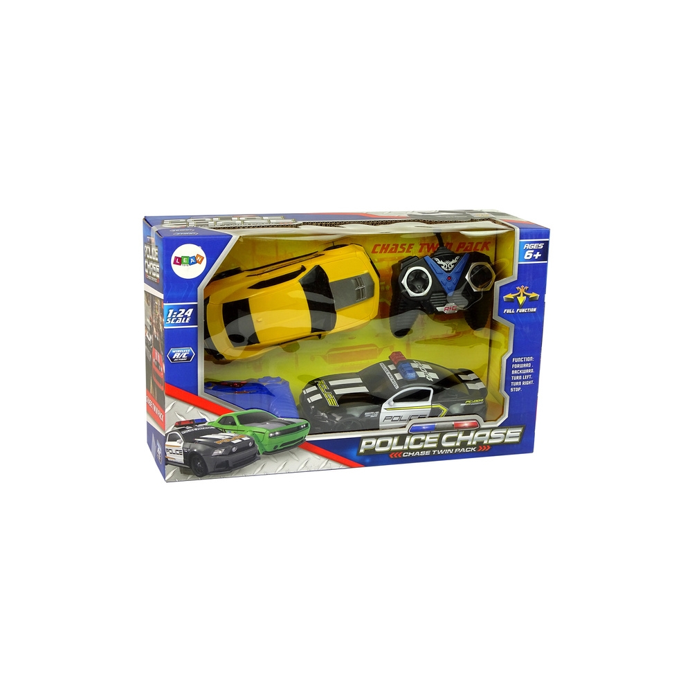 Autka R/C Pościg Policyjny Patrol Żółte Auto Sportowe Piloty