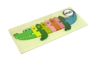 Set of Wooden Puzzles Crocodile Numbers