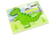 Medinė dėlionė dinozauras Žalias