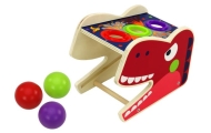 Dinosaur Cymbal Hammer 2in1 Wooden Red