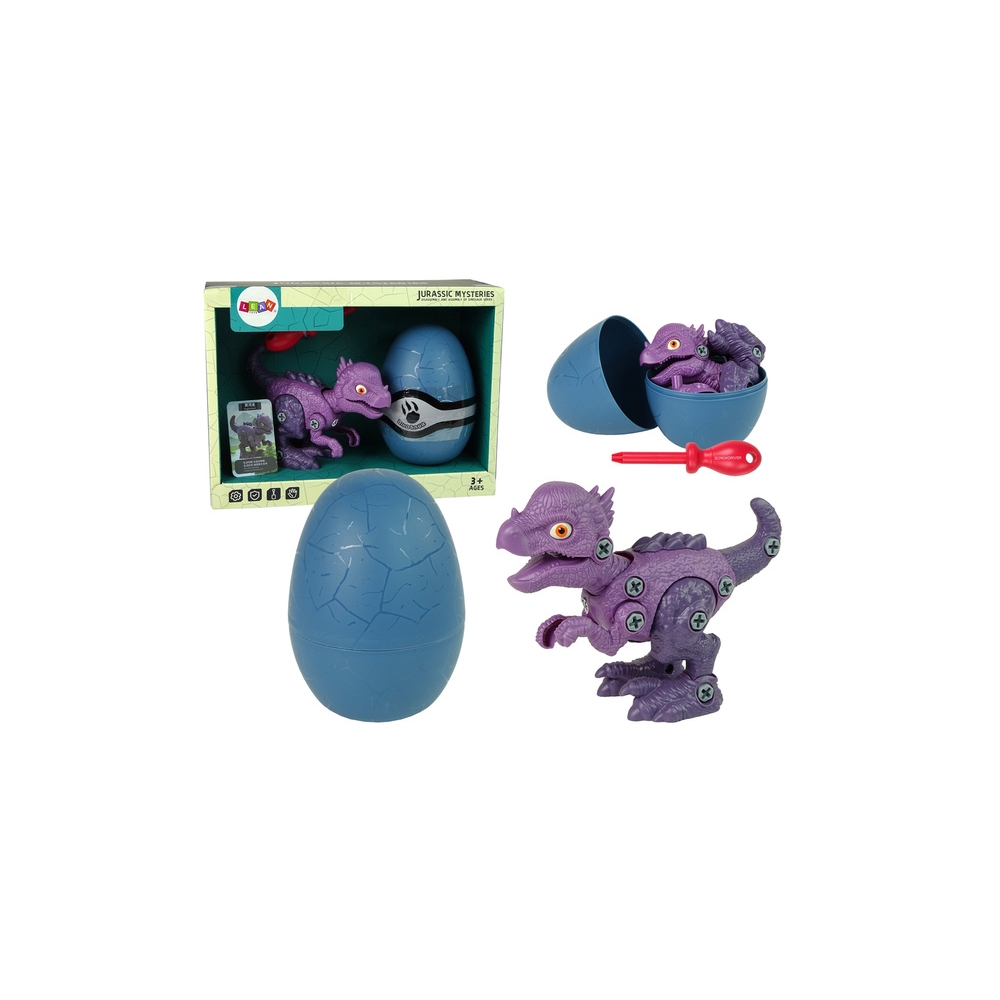 Set Dinosaur Stygimoloch with Egg DIY Screwdriver Purple
