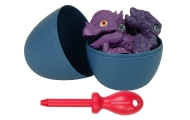 Dinozauro Stygimoloch rinkinys su kiaušiniu DIY atsuktuvu Violetinė