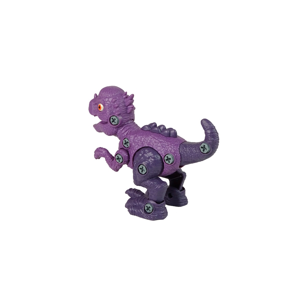 Dinozauro Stygimoloch rinkinys su kiaušiniu DIY atsuktuvu Violetinė