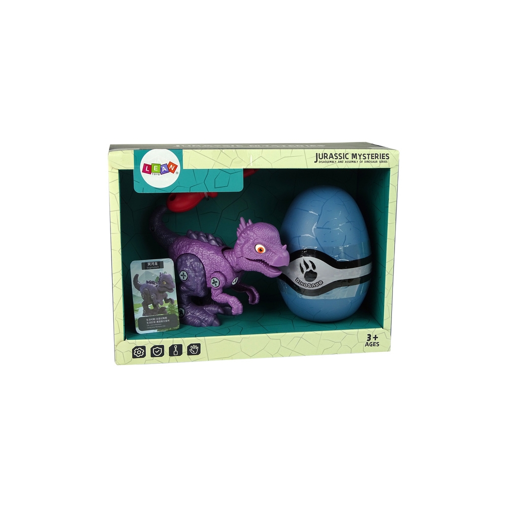 Set Dinosaur Stygimoloch with Egg DIY Screwdriver Purple