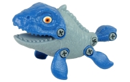 Set Dinosaur Mosasaur with Egg DIY Screwdriver Blue