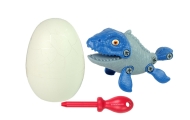 Set Dinosaur Mosasaur with Egg DIY Screwdriver Blue