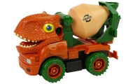 Betono sunkvežimio "Dinozauras" oranžiniai priedai