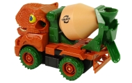 Betono sunkvežimio "Dinozauras" oranžiniai priedai