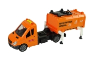 Rubbish Truck with Friction Drive Sound Effects Orange