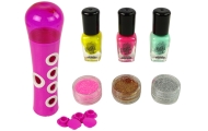 Nail Painting Set Nail Glitter Dispenser Nail Lacquer Stickers