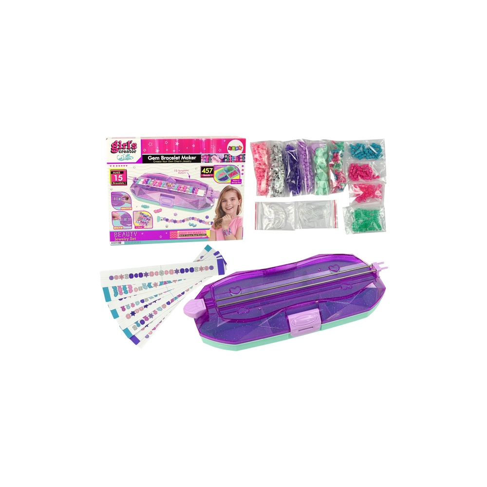 Bracelet Making Set Coloured Beads Container Creator