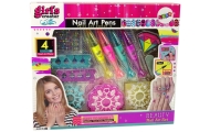 Nail Painting Set Nail Lacquers Pens Coloured Stickers