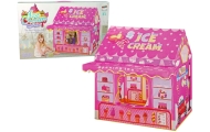 Princess Ice Cream Tent Ice Cream Shop for Kids Pink Lights Stars