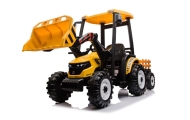 Elektrinis traktorius su priekaba Hercules 24V, Yellow-Elektromobiliai vaikams, Traktoriai-e-vaikas