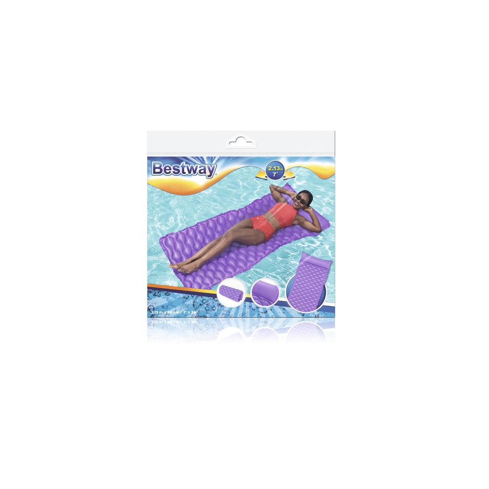 Dmuchany Materac Plażowy Fioletowy 213 x 86 cm Bestway 44020