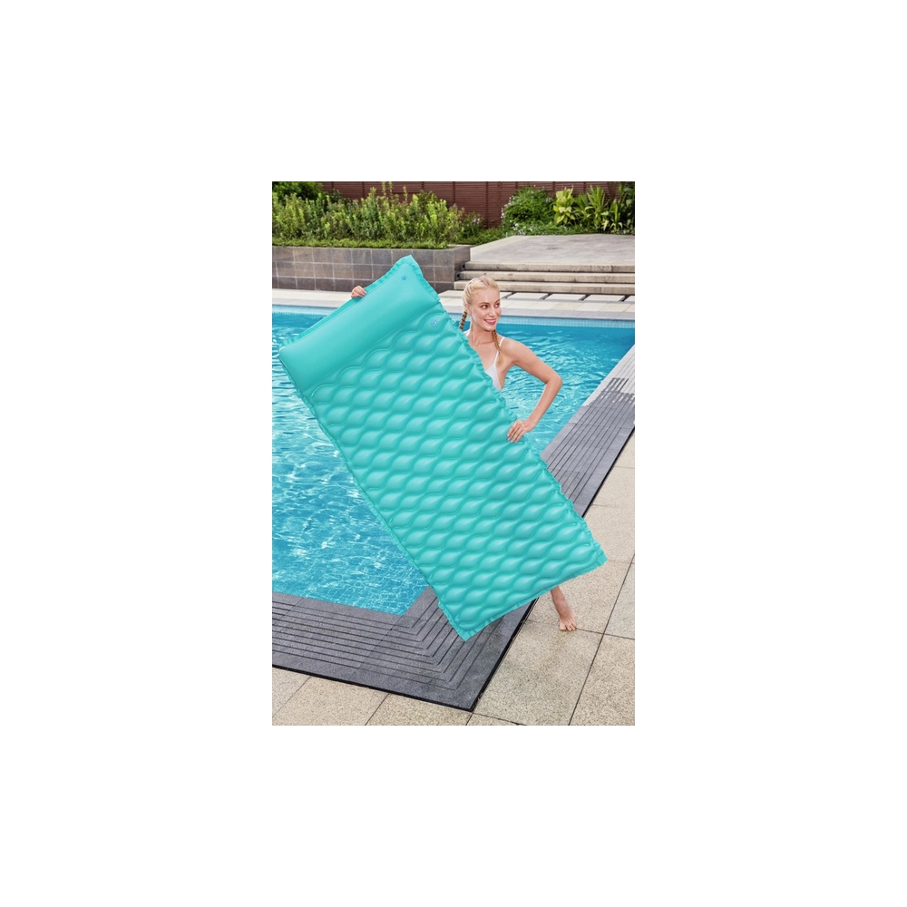 Dmuchany Materac Plażowy Turkusowy 213 x 86 cm Bestway 44020