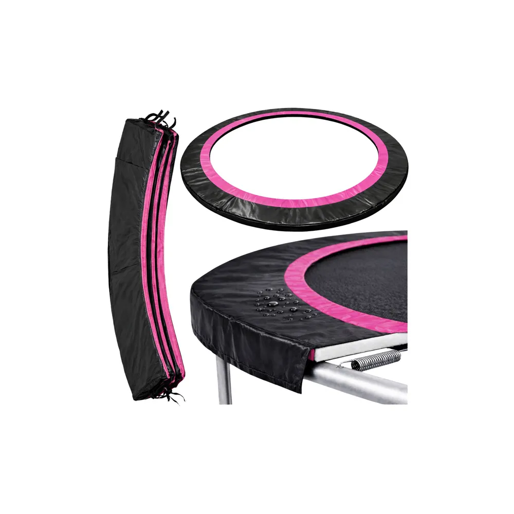 Spyruoklių dangtis batutui Sport Max 8ft Juoda ir rožinė