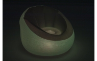 Bestway 75086 inflatable illuminated armchair 102 x 97 x 71 cm