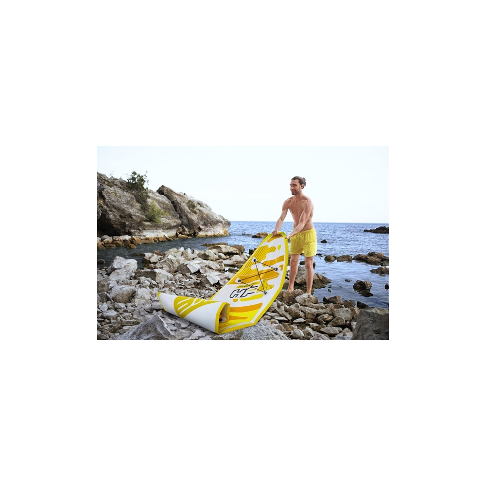 "Sup Hydro-Force" lenta geltona 320 x 76 x 12 cm Bestway 65348-Namai, laisvalaikis, turizmas, Pripučiamos valtys, irklai-e-vaika