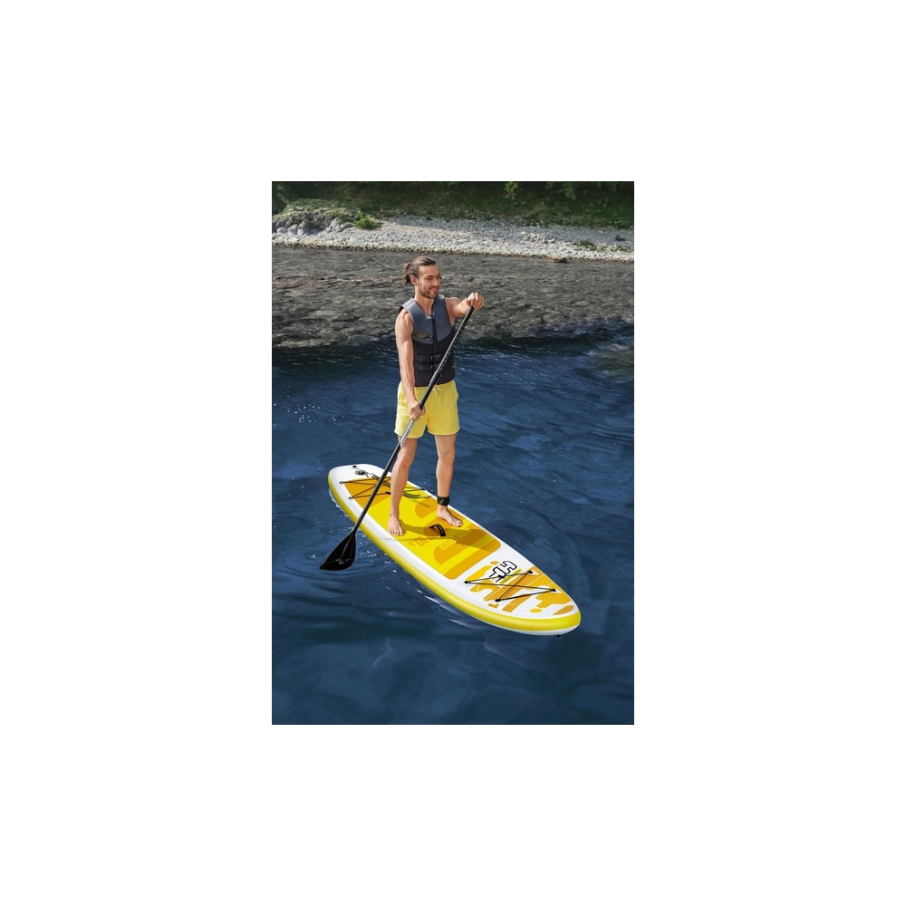 "Sup Hydro-Force" lenta geltona 320 x 76 x 12 cm Bestway 65348-Namai, laisvalaikis, turizmas, Pripučiamos valtys, irklai-e-vaika