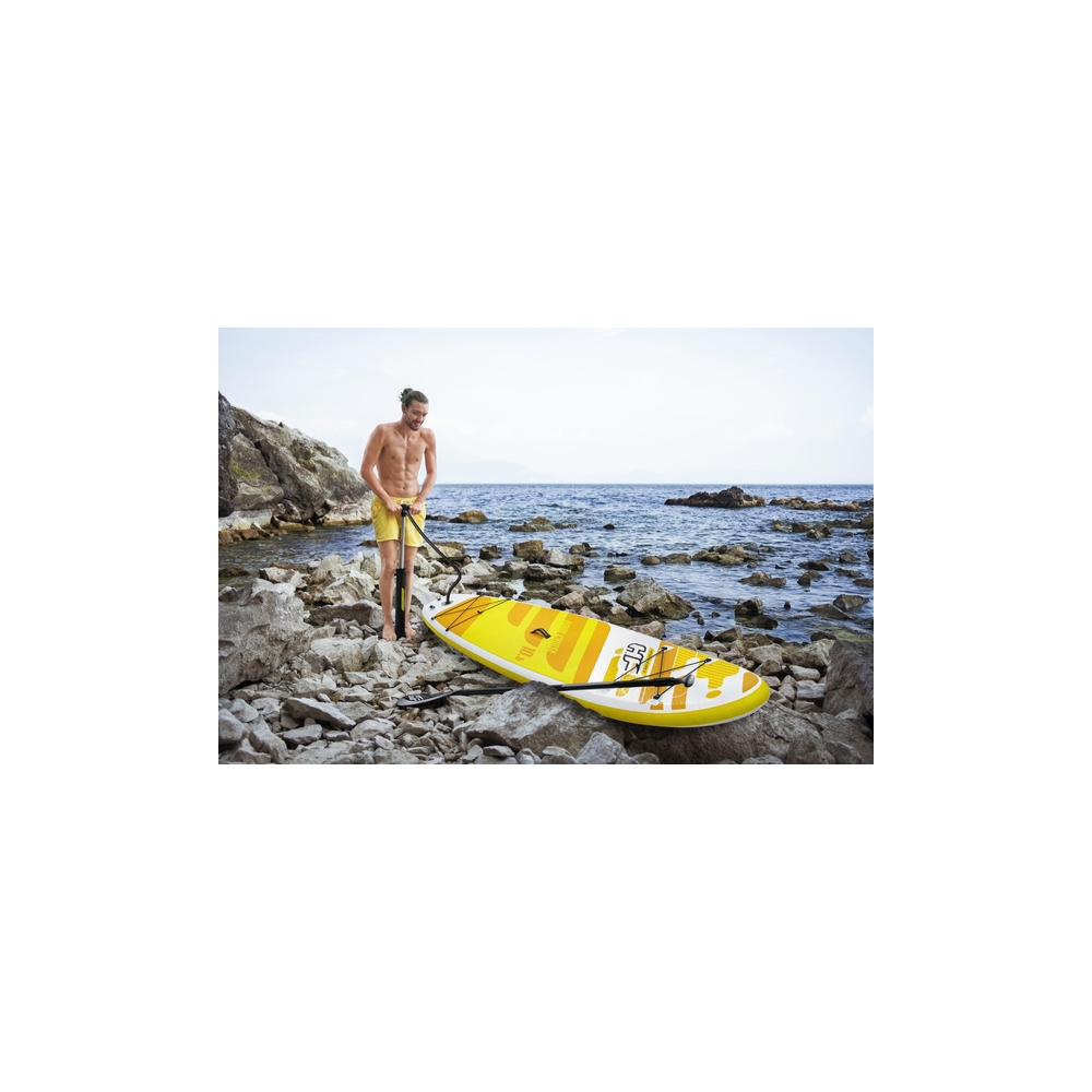"Sup Hydro-Force" lenta geltona 320 x 76 x 12 cm Bestway 65348-Namai, laisvalaikis, turizmas, Pripučiamos valtys, irklai-e-vaika